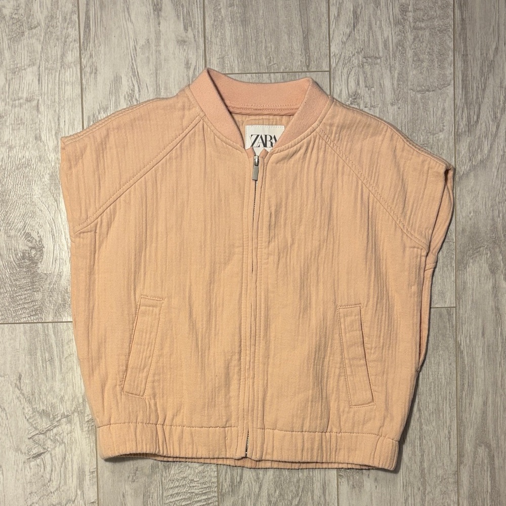 Zara Pink short sleeve light jacket